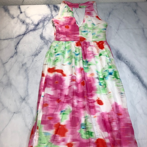 MM Couture by Miss Me Watercolor Floral Maxi Dress - Picture 6 of 8